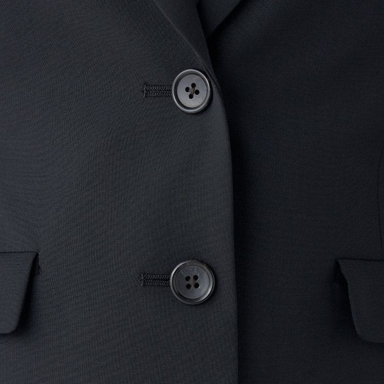 ブラックライン 【SUIT SELECT×Samantha Thavasa】【年間】2釦ジャケット/究極のブラック/4S/マシンウォシャブル 黒