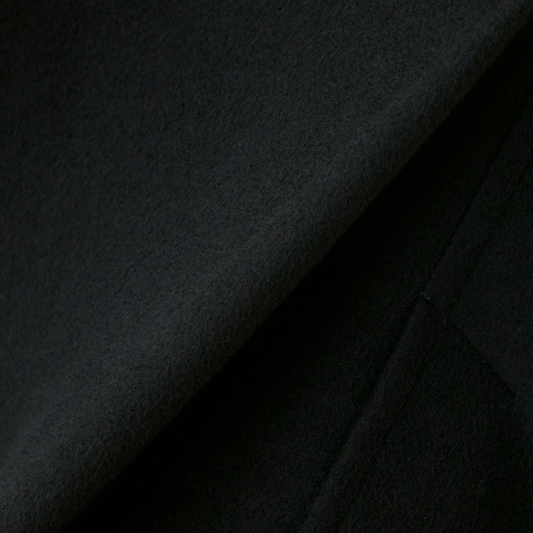 シルバーライン 【SL】カシミヤブレンドスタンドカラーベルテッドコート/ブラック 黒