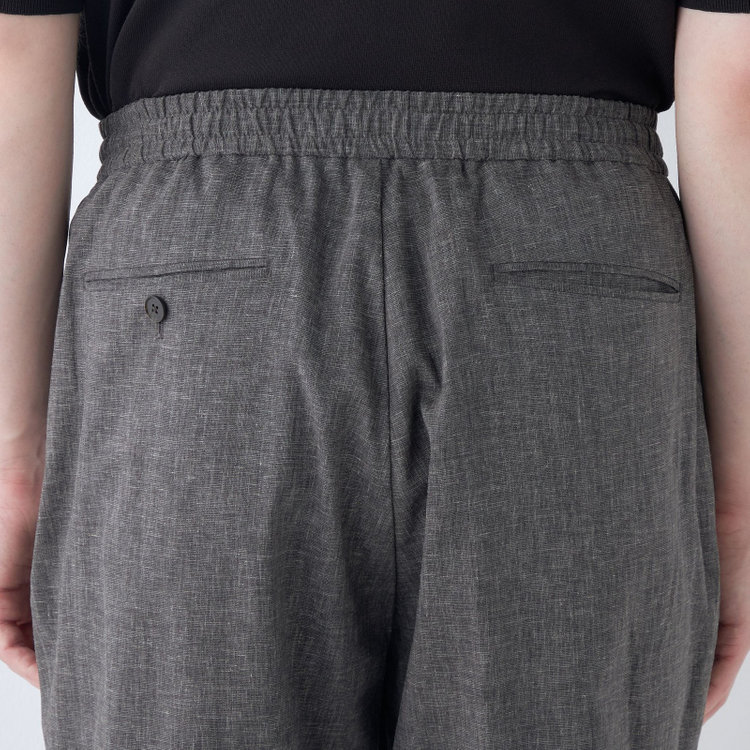 シルバーライン 【RBC】【春夏】オーバーサイズパンツ/ブラック/ウエストシャーリング/ドローコード/裾上げ済仕様 黒