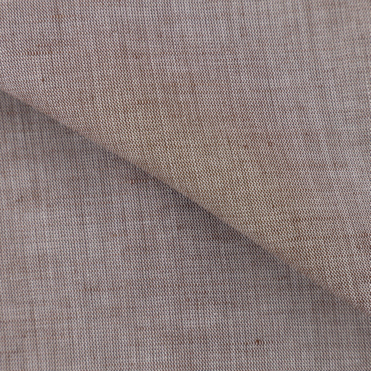 シルバーライン 【SILVER LINE/七分袖】ホリゾンタルワイドカラーワイシャツ/ブラウン 茶中間