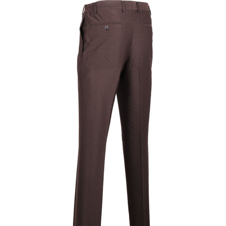 スーツセレクト 【CLASSICO TAPERED】【春夏】1タックテーパードパンツ/ブラウン/ウエストシャーリング/4S SUSTAINABILITY&ECOLOGY FABRIC ブラウン系(茶)