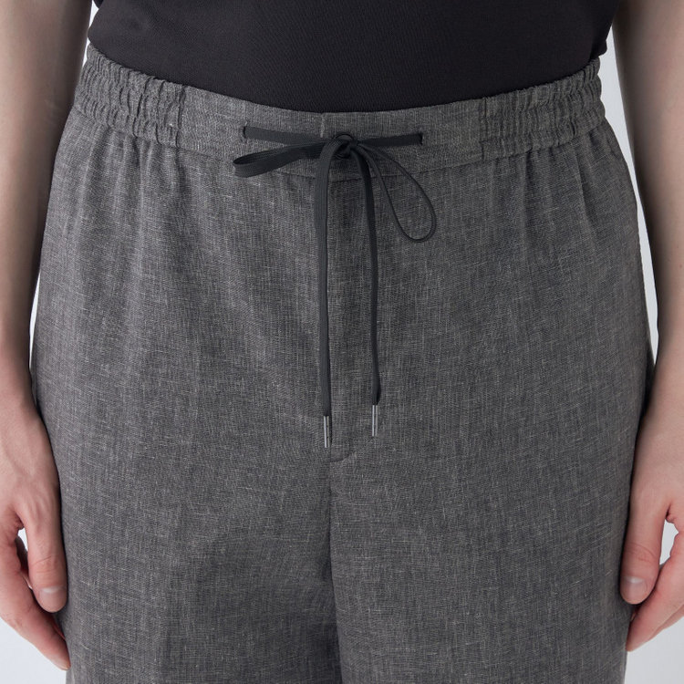 シルバーライン 【RBC】【春夏】オーバーサイズパンツ/ブラック/ウエストシャーリング/ドローコード/裾上げ済仕様 黒