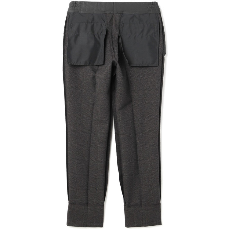 ブラックライン 【SLIM TAPERED_2】【秋冬】2釦シングルスリーピーススーツ 0タック/ブラウン×チェック/ウエストシャーリング/4S SUSTAINABILITY&ECOLOGY FABRIC/※パンツ裾上げ済仕様 茶濃色