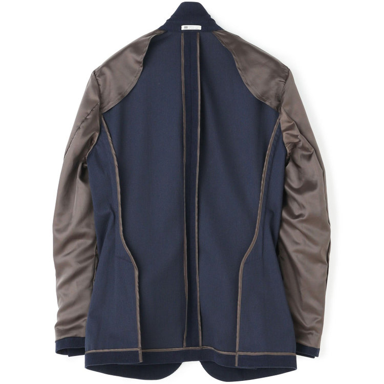 シルバーライン 【5DAYS CLOSET】【RBC】【秋冬】2釦ジャケット/ネイビー×コーデュロイ/パッチポケット/4S SUSTAINABILITY&ECOLOGY FABRIC 紺中間