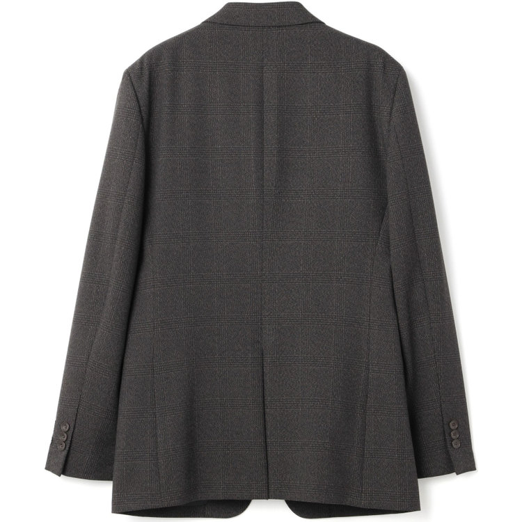 ブラックライン 【SLIM TAPERED_2】【秋冬】2釦シングルスリーピーススーツ 0タック/ブラウン×チェック/ウエストシャーリング/4S SUSTAINABILITY&ECOLOGY FABRIC/※パンツ裾上げ済仕様 茶濃色