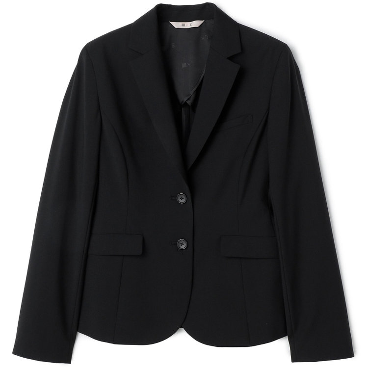 ブラックライン 【SUIT SELECT×Samantha Thavasa】【年間】2釦ジャケット/究極のブラック/4S/マシンウォシャブル 黒