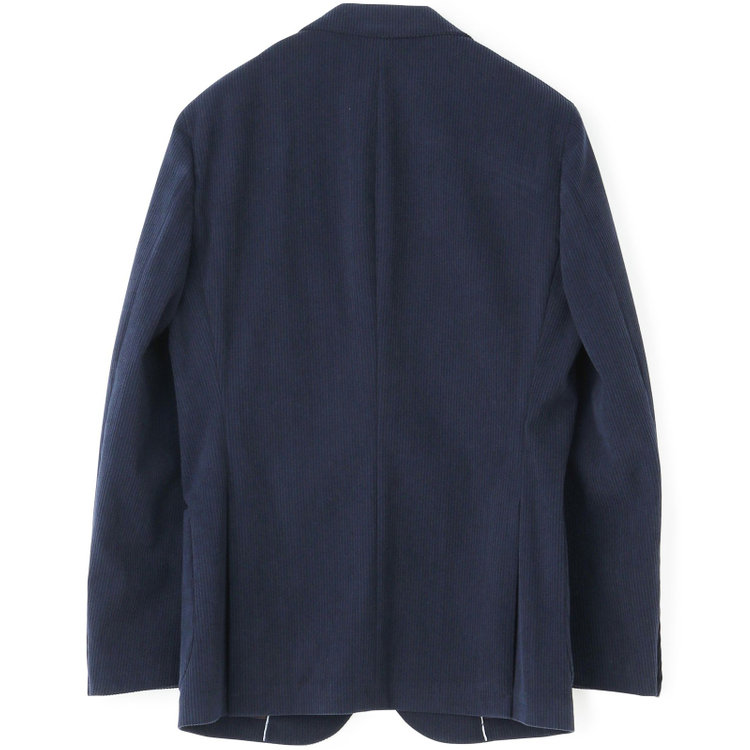 シルバーライン 【5DAYS CLOSET】【RBC】【秋冬】2釦ジャケット/ネイビー×コーデュロイ/パッチポケット/4S SUSTAINABILITY&ECOLOGY FABRIC 紺中間