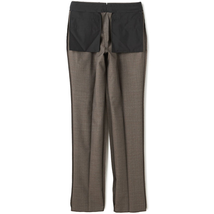 シルバーライン 【CLASSICO TAPERED】【春夏】3釦段返りシングルスーツ 2タック/ブラウン/パッチポケット/ウエストムーブ/MARZOTTO/※裾上げ必要 茶中間