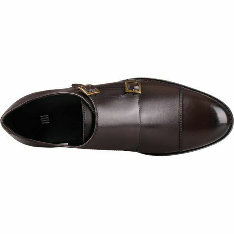 ブラックライン 【BL】ダブルモンクストラップ ドレスシューズ/ブラウン/牛革(キップ)/マッケイ製法 ブラウン系(茶)