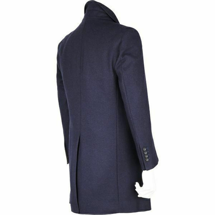 ブラックライン 【WEB限定/OUTLET】【BL】ウールブレンドチェスターコート/ネイビー/NANO-HEAT YOKOHAMA/BISHU JAPAN FABRIC ネイビー系(紺)
