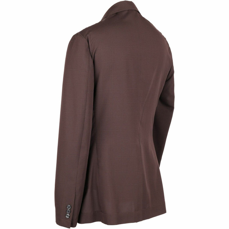 スーツセレクト 【WEB限定/OUTLET】【SLIM TAPERED_2】【春夏】コーディネートパンツ付き/2釦シングルスーツ 0タック/ブラウン×チェック+ライトブラウンソリッドパンツ/LIGHT&COOL/ウォッシャブル ブラウン系(茶)