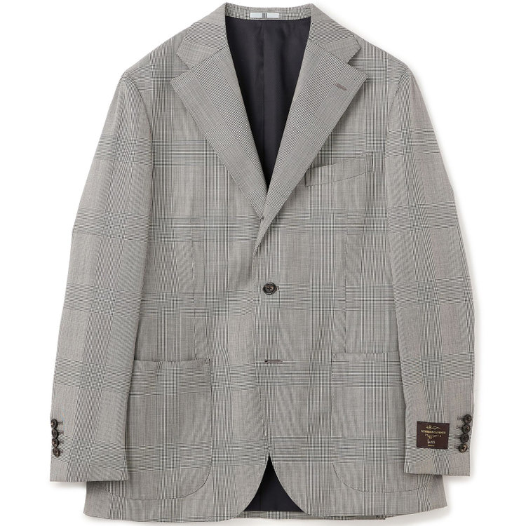 【Take.it.easy】3釦段返りジャケット/グレンチェック/CANONICO 1663 fabric made in italy