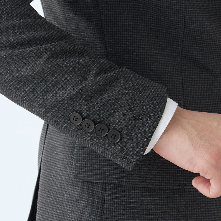 シルバーライン 【発送在庫あり】【RBC】【春夏】ポリエステル2釦ジャケット/グレー×チェック/4S SUSTAINABILITY&ECOLOGY FABRIC グレー濃色