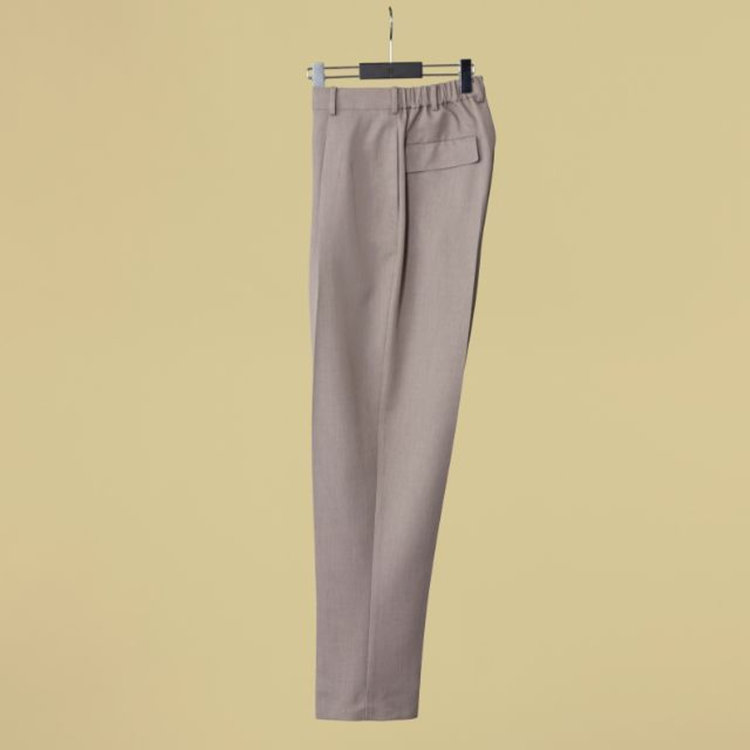 「TailoredCasual」【春夏】バレルパンツ/ブラウン/※裾上げ済仕様