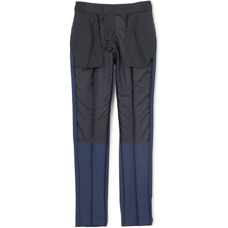 シルバーライン 【CLASSICO TAPERED】【春夏】3釦段返りシングルスーツ 2タック/ネイビー/パッチポケット/ウエストムーブ仕様/MARZOTTO/※パンツ裾直し必要 紺淡色