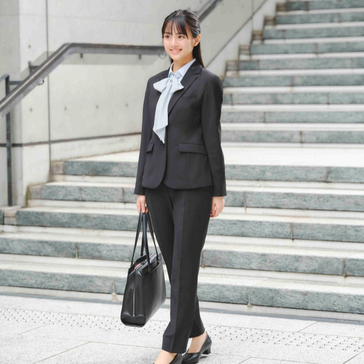 ブラックライン 【SUIT SELECT×Samantha Thavasa】【年間】2釦ジャケット/究極のブラック/4S/マシンウォシャブル 黒