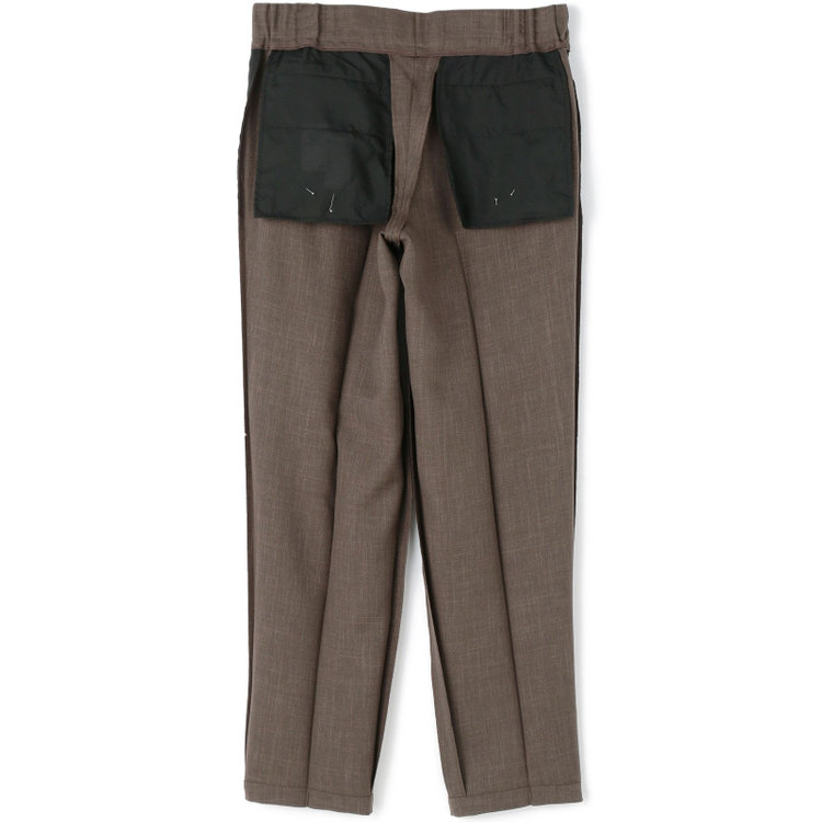 シルバーライン 【RBC】【春夏】3釦段返りシングルスーツ 2タック/ブラウン/パッチポケット/ドローコード&ウエストシャーリング/※パンツ裾上げ済仕様 茶中間