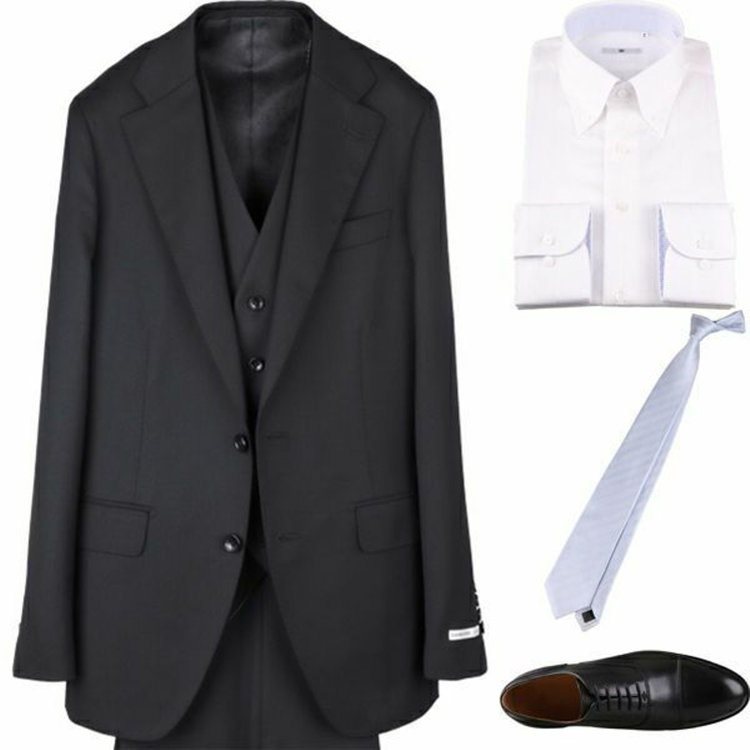 ブラックライン 【WEB限定/OUTLET】【SL】【形態安定】ボタンダウンドレスワイシャツ/ホワイト×ドビーウィンドペン/襟袖裏別布：ブルー刺子柄 ブルー系(青)