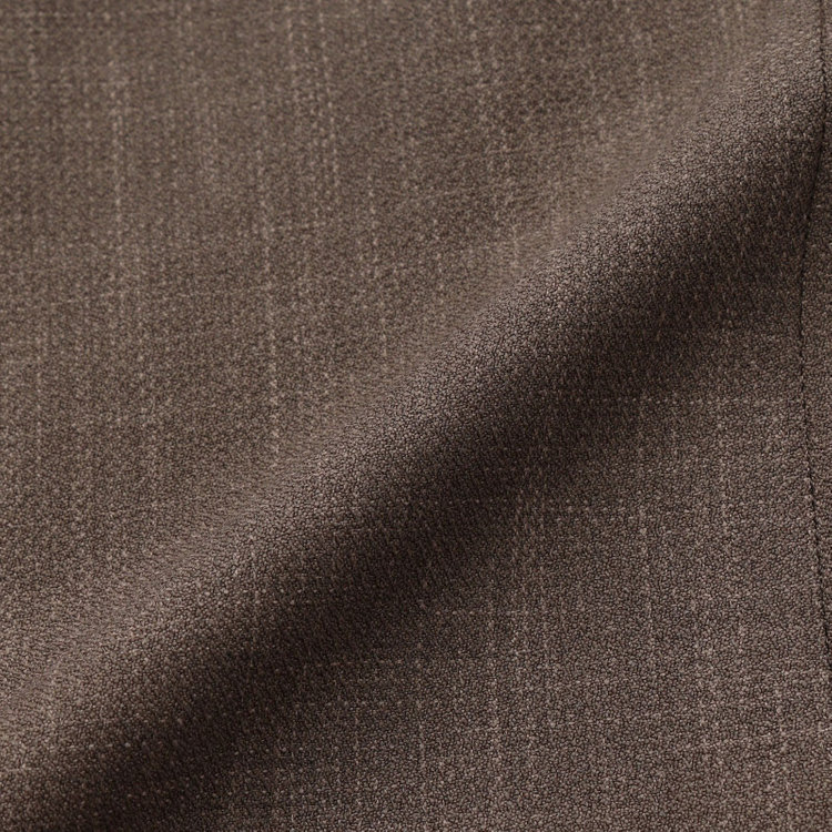 シルバーライン 【RBC】【春夏】3釦段返りシングルスーツ 2タック/ブラウン/パッチポケット/ドローコード&ウエストシャーリング/※パンツ裾上げ済仕様 茶中間