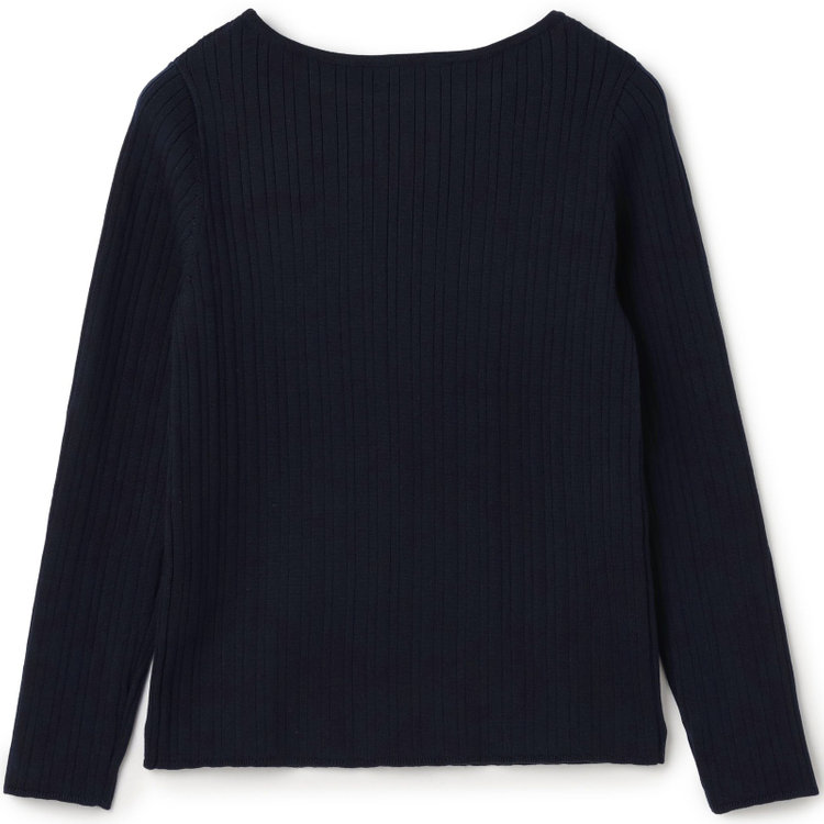 シルバーライン 【SL】【秋冬】 ボートネック ニットセーター/ネイビー/マシンウォッシャブル 紺中間