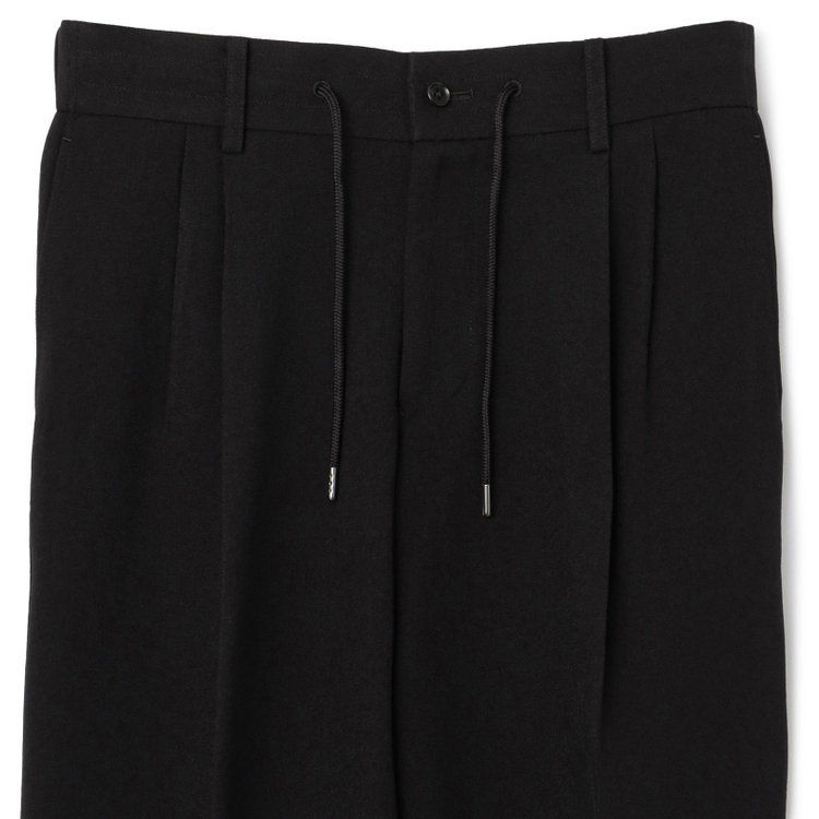 シルバーライン 【RBC】【秋冬】3釦段返りシングルスーツ 2タック/ブラック/ドローコード&ウエストシャーリング/※パンツ裾上げ済仕様 黒