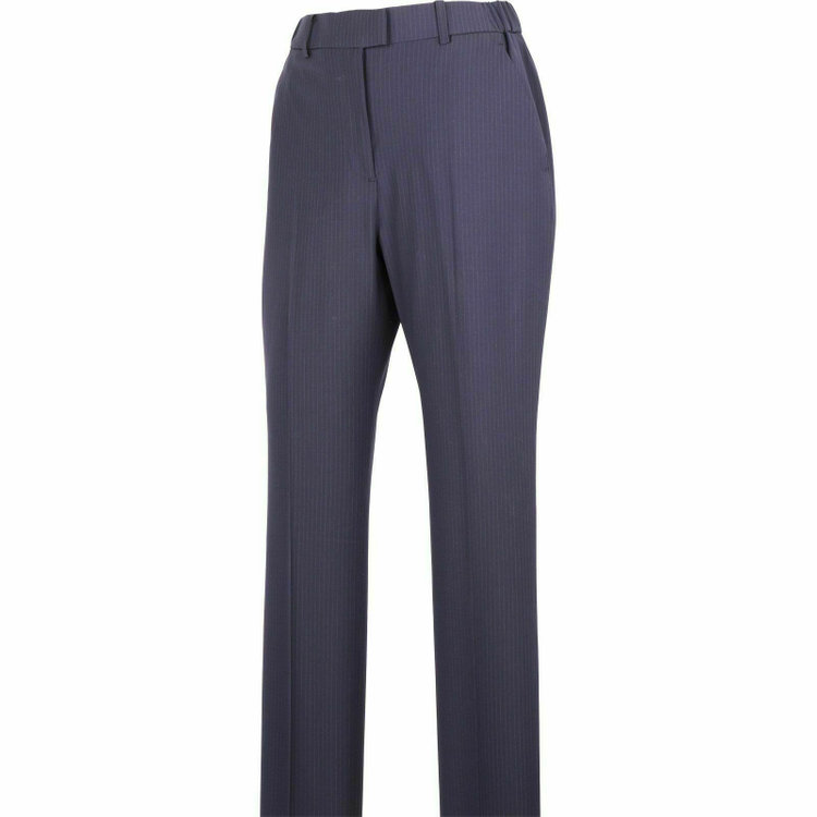 SUIT SELECT　アウトレット 【WEB限定/OUTLET/汚れ・キズ等有】【SUIT SELECT×Samantha Thavasa】【年間】ストレートパンツ/ネイビー×ストライプ/4S/マシンウォシャブル ネイビー系(紺)