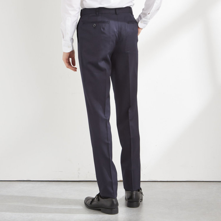 シルバーライン 【CLASSICO TAPERED】【年間】2釦シングルスーツ 1タック/ネイビー/※裾上げ必要 紺中間