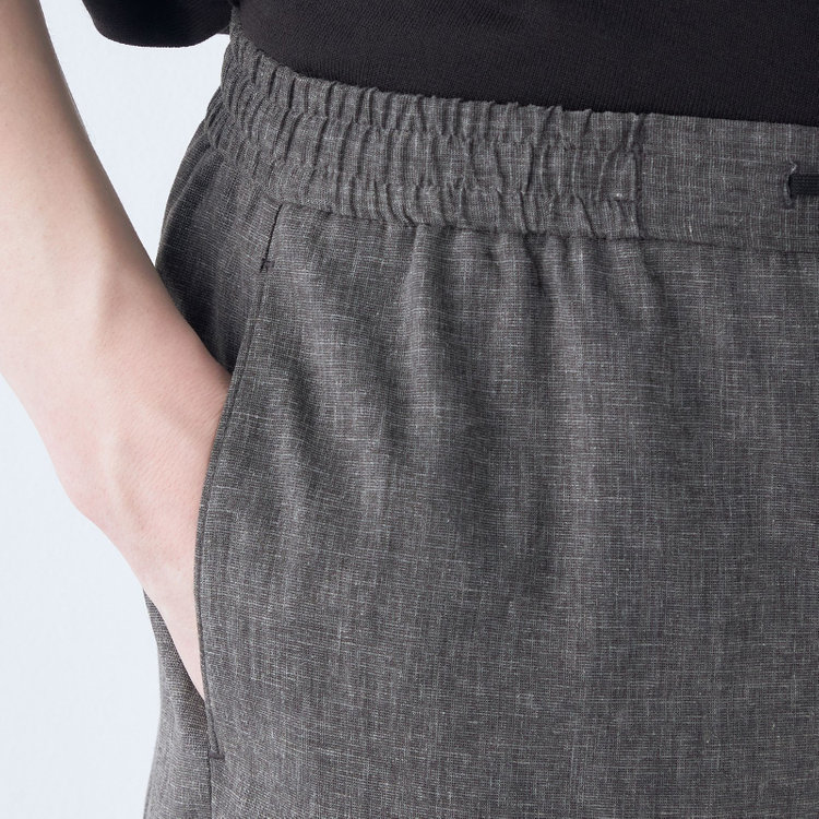 シルバーライン 【RBC】【春夏】オーバーサイズパンツ/ブラック/ウエストシャーリング/ドローコード/裾上げ済仕様 黒