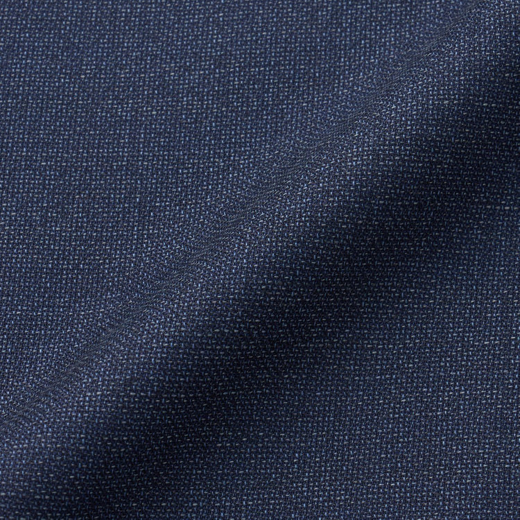 シルバーライン 【CLASSICO TAPERED】【春夏】3釦段返りシングルスーツ 2タック/ネイビー/パッチポケット/ウエストムーブ仕様/MARZOTTO/※パンツ裾直し必要 紺淡色