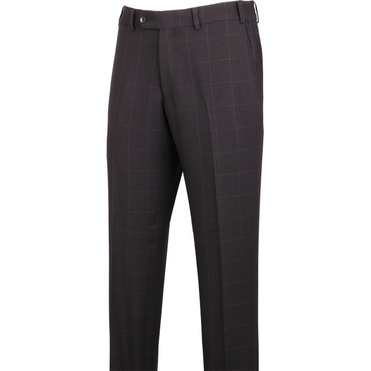 スーツセレクト 【WEB限定/OUTLET】【SLIM TAPERED_2】【年間】2釦シングルスリーピーススーツ 0タック/ブラック×ウィンドペン/4S SUSTAINABILITY&ECOLOGY FABRIC/※パンツ裾上げ済仕様 ブラック系(黒)