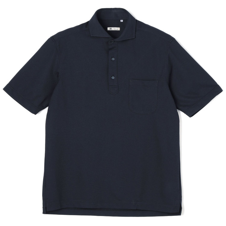 シルバーライン 【発送在庫あり】【WEB限定】【RBC/半袖】カッタウェイビズポロシャツ プルオーバータイプ/ネイビー/4S 青濃色