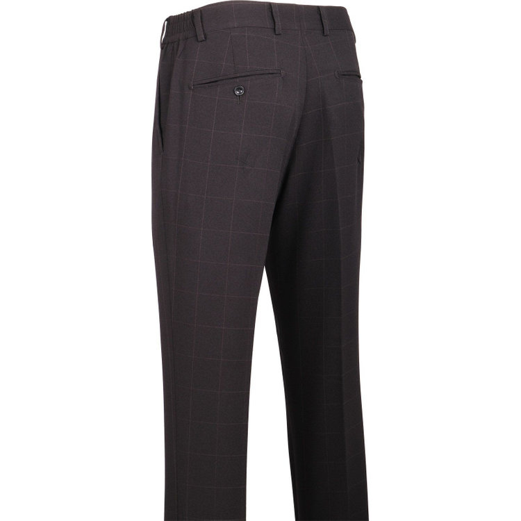 スーツセレクト 【WEB限定/OUTLET】【SLIM TAPERED_2】【年間】2釦シングルスリーピーススーツ 0タック/ブラック×ウィンドペン/4S SUSTAINABILITY&ECOLOGY FABRIC/※パンツ裾上げ済仕様 ブラック系(黒)