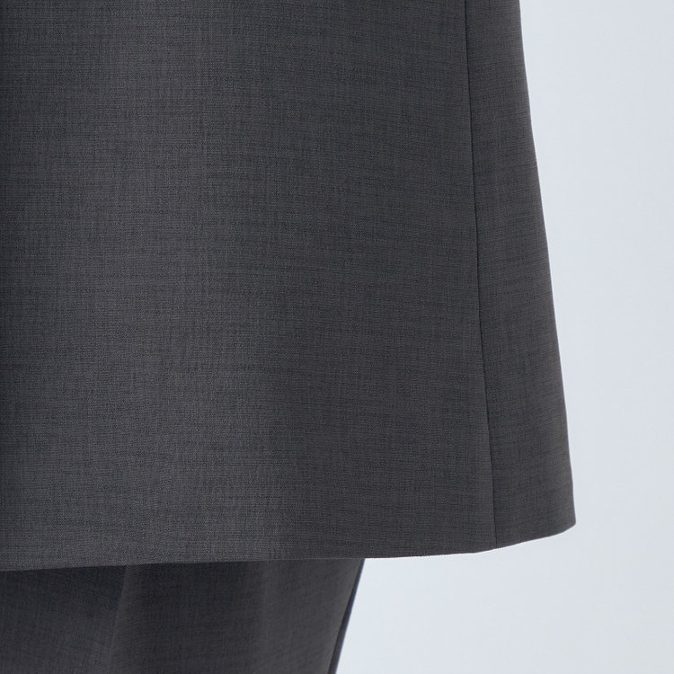 シルバーライン 【SL】【年間】2釦シングルパンツスーツ/グレー/ウォッシャブル/Naturemier/※パンツ裾上げ済仕様 グレー濃色