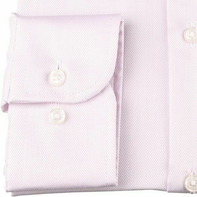 SUIT SELECT　アウトレット 【WEB限定/OUTLET/汚れ・キズ等有】【BL-3】【形態安定】ワイドカラードレスワイシャツ/ピンク×ドビー 赤淡色