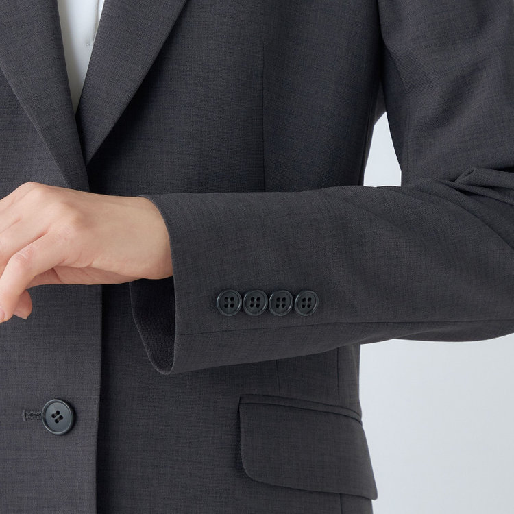 シルバーライン 【SL】【年間】2釦シングルパンツスーツ/グレー/ウォッシャブル/Naturemier/※パンツ裾上げ済仕様 グレー濃色