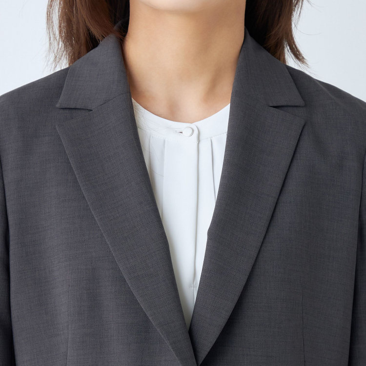 シルバーライン 【SL】【年間】2釦シングルパンツスーツ/グレー/ウォッシャブル/Naturemier/※パンツ裾上げ済仕様 グレー濃色