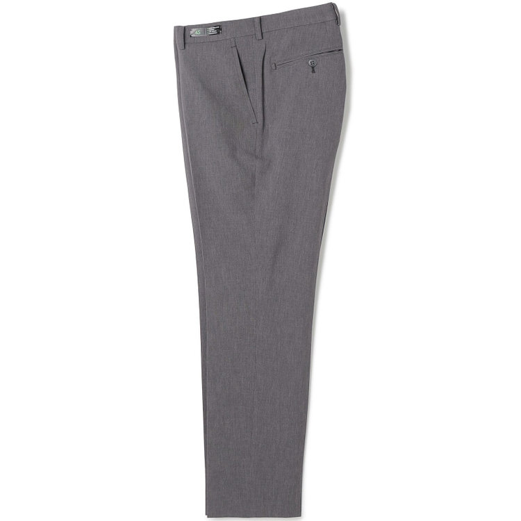 SLIM TAPERED】【春夏】0タックテーパードパンツ/グレー