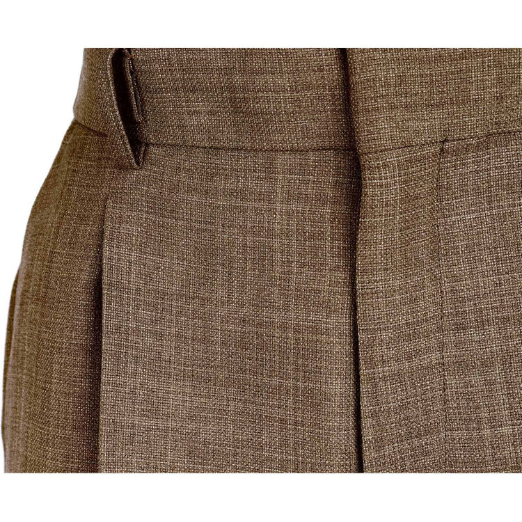 ブラックライン 【SL】【春夏】テーパードパンツ/ブラウン/ウエストシャーリング/裾上げ済仕様/ウォッシャブル ブラウン系(茶)