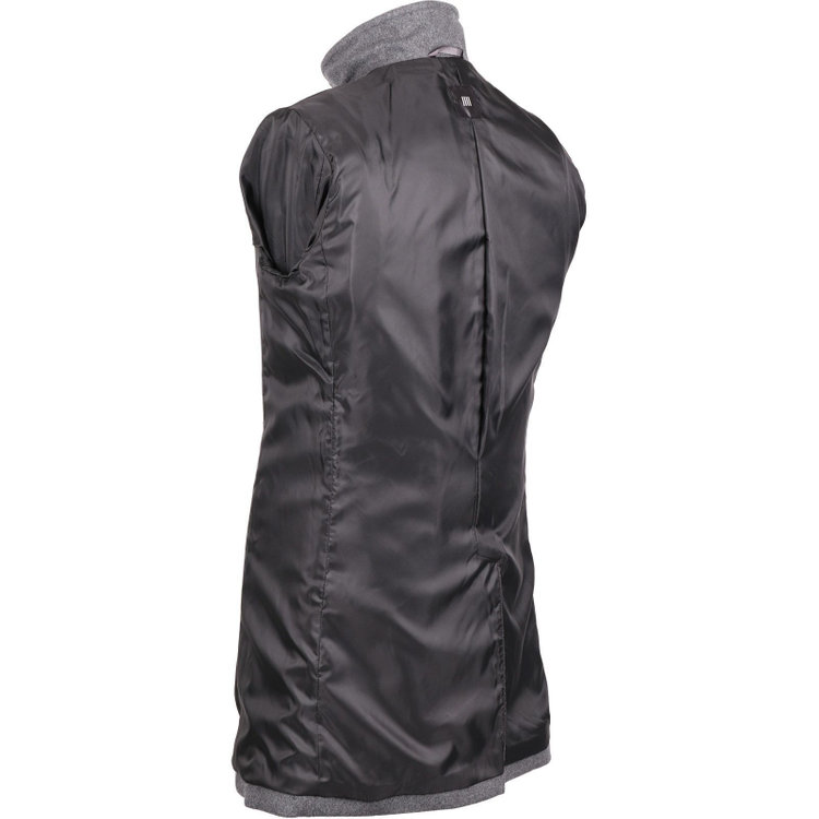 ブラックライン 【発送在庫あり】【BL】ウールブレンドスタンドカラーチェスターコート/グレー×メルトン グレー系(灰)