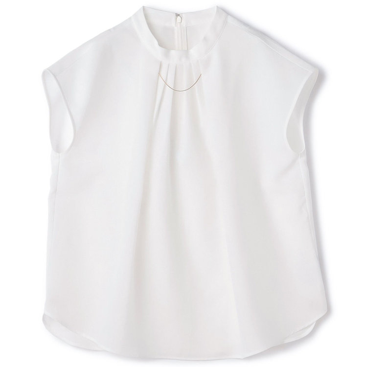 SUIT SELECT　アウトレット 【WEB限定/OUTLET/汚れ・キズ等有】 【SL】アクセ付きフレンチ袖/ホワイト 白