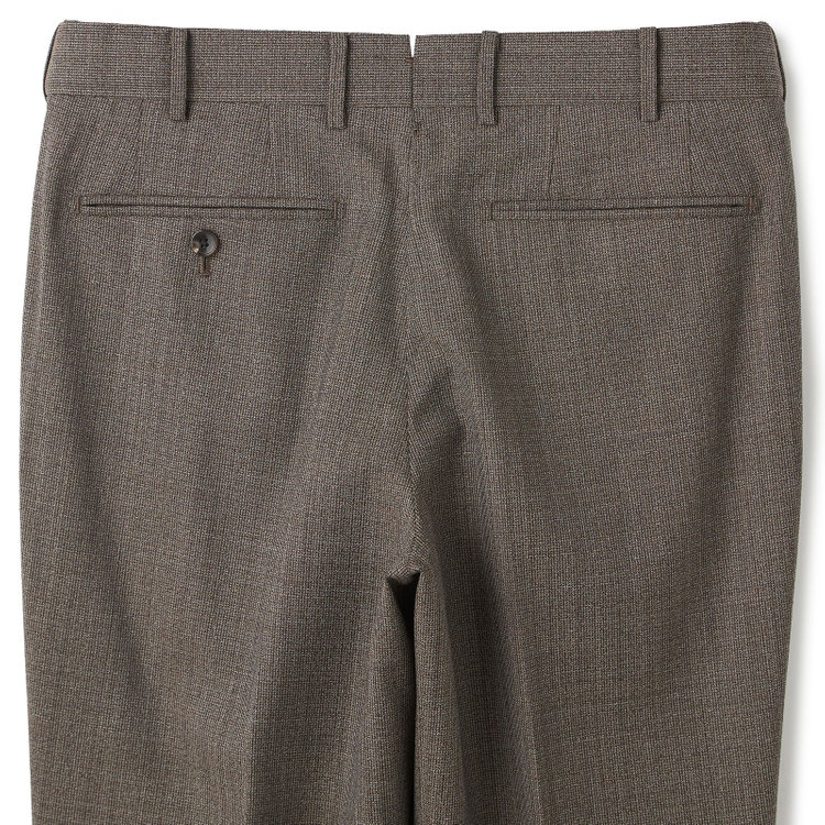 シルバーライン 【CLASSICO TAPERED】【春夏】3釦段返りシングルスーツ 2タック/ブラウン/パッチポケット/ウエストムーブ/MARZOTTO/※裾上げ必要 茶中間