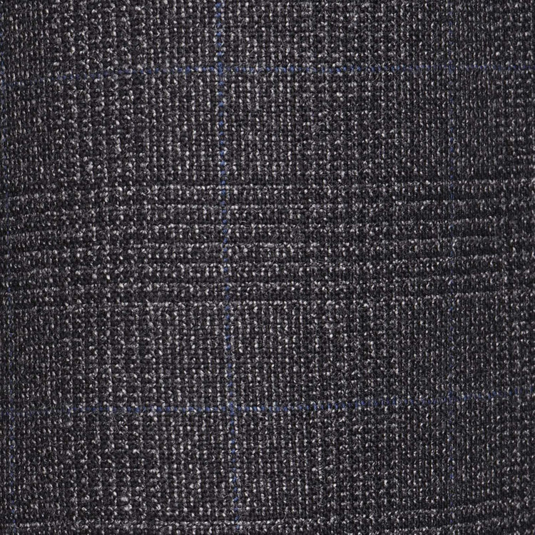 スーツセレクト 【発送在庫あり】【CLASSICO TAPERED】【秋冬】2釦シングルスーツ 1タック/グレー×グレンチェックオーバーペン/Ermenegildo Zegna ELECTA woven in italy グレー系(灰)