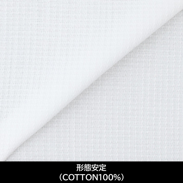 スーツセレクト 【国内縫製】【パターンオーダー】【形態安定】ワイシャツ/ホワイト×ドビー(COTTON100%) ホワイト系(白)
