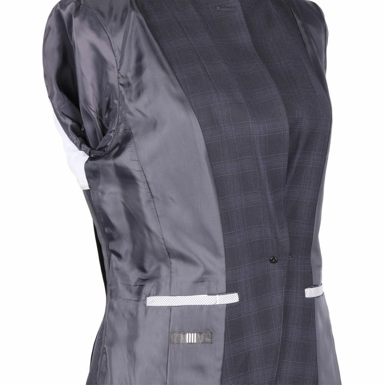 スーツセレクト 【WEB限定/OUTLET】【SKINNY】【年間】1釦シングルジャケット/ネイビー×チェック/ウォッシャブル ネイビー系(紺)