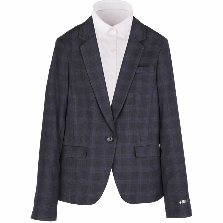 スーツセレクト 【WEB限定/OUTLET】【SKINNY】【年間】1釦シングルジャケット/ネイビー×チェック/ウォッシャブル ネイビー系(紺)