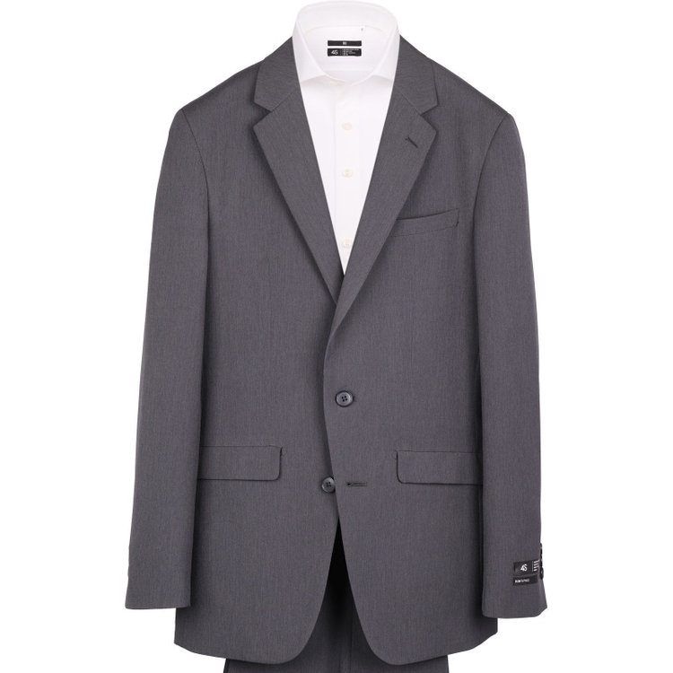 スーツセレクト 【発送在庫あり】【SLIM TAPERED_2】【春夏】2釦シングルスーツ 0タック/グレー/4S/ウォッシャブル グレー系(灰)