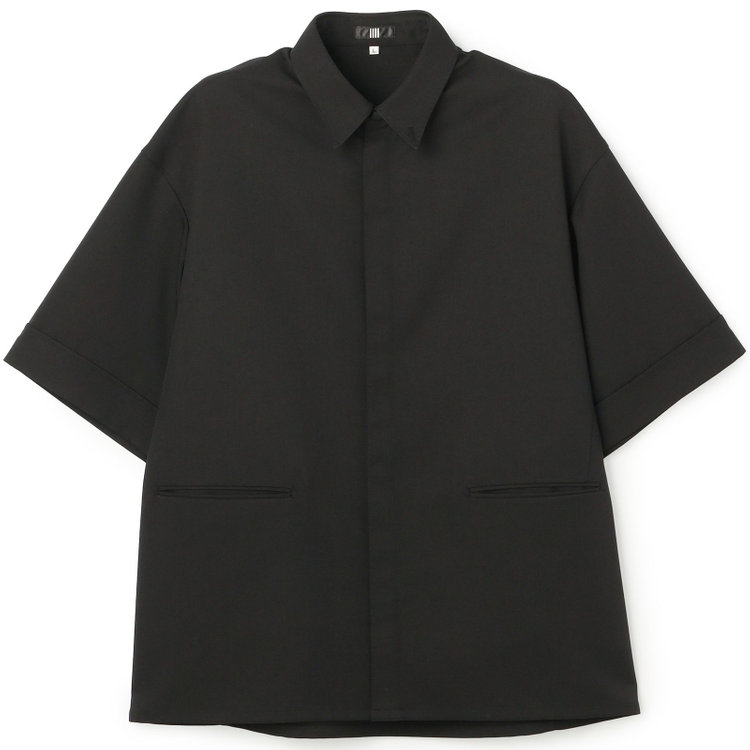 ブラックライン 「TailoredCasual」【春夏】ハーフスリーブシャツ/ブラック 黒