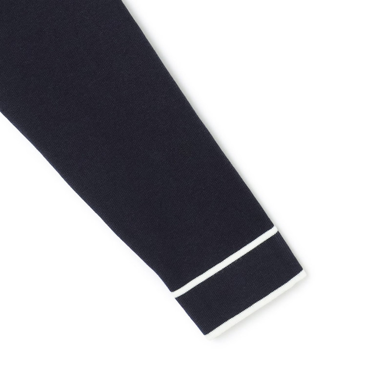 シルバーライン 【SL】【秋冬】 ラウンドネック ニットセーター/ネイビー/マシンウォッシャブル 紺中間