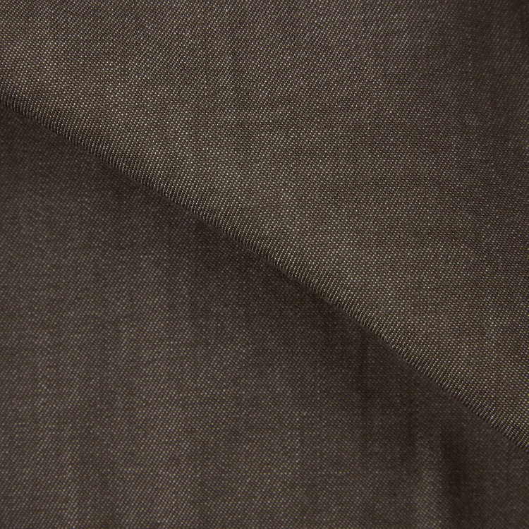 シルバーライン 【発送在庫あり】【CLASSICO TAPERED】ワイドカラーワイシャツ/ブラウン/インディゴ染 茶中間