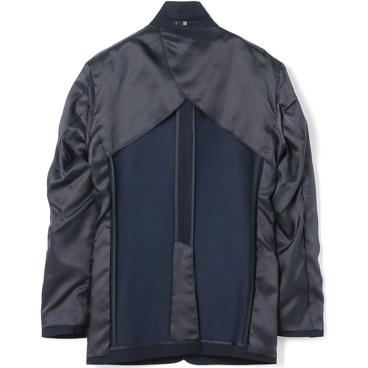 ブラックライン 【SLIM TAPERED_2】【秋冬】2釦シングルスーツ 0タック/ネイビー×ストライプ/4S/※裾上げ必要 紺濃色